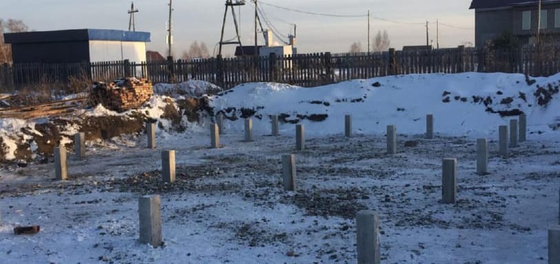 Фундамент на забивных ЖБ сваях