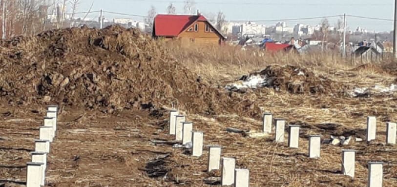 Фундамент на забивных ЖБ сваях