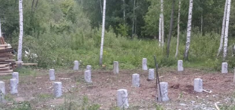 Фундамент на забивных ЖБ сваях